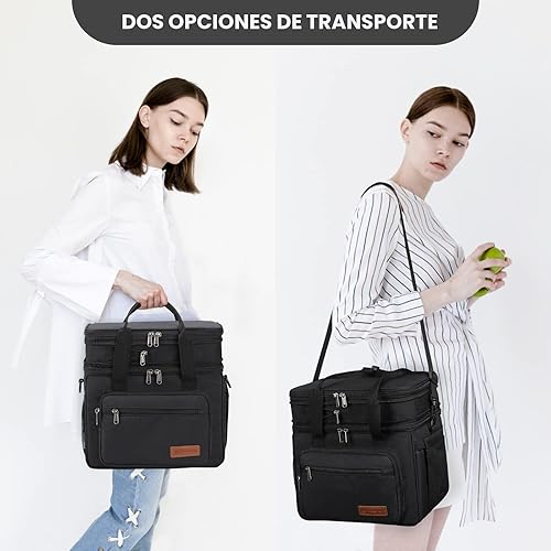 Miniatura 9 de Maelstrom - Lonchera, bolsa de almuerzo aislada de 23L, bolsa enfriadora de doble nivel expandible, bolsa de mano ligera a prueba de fugas