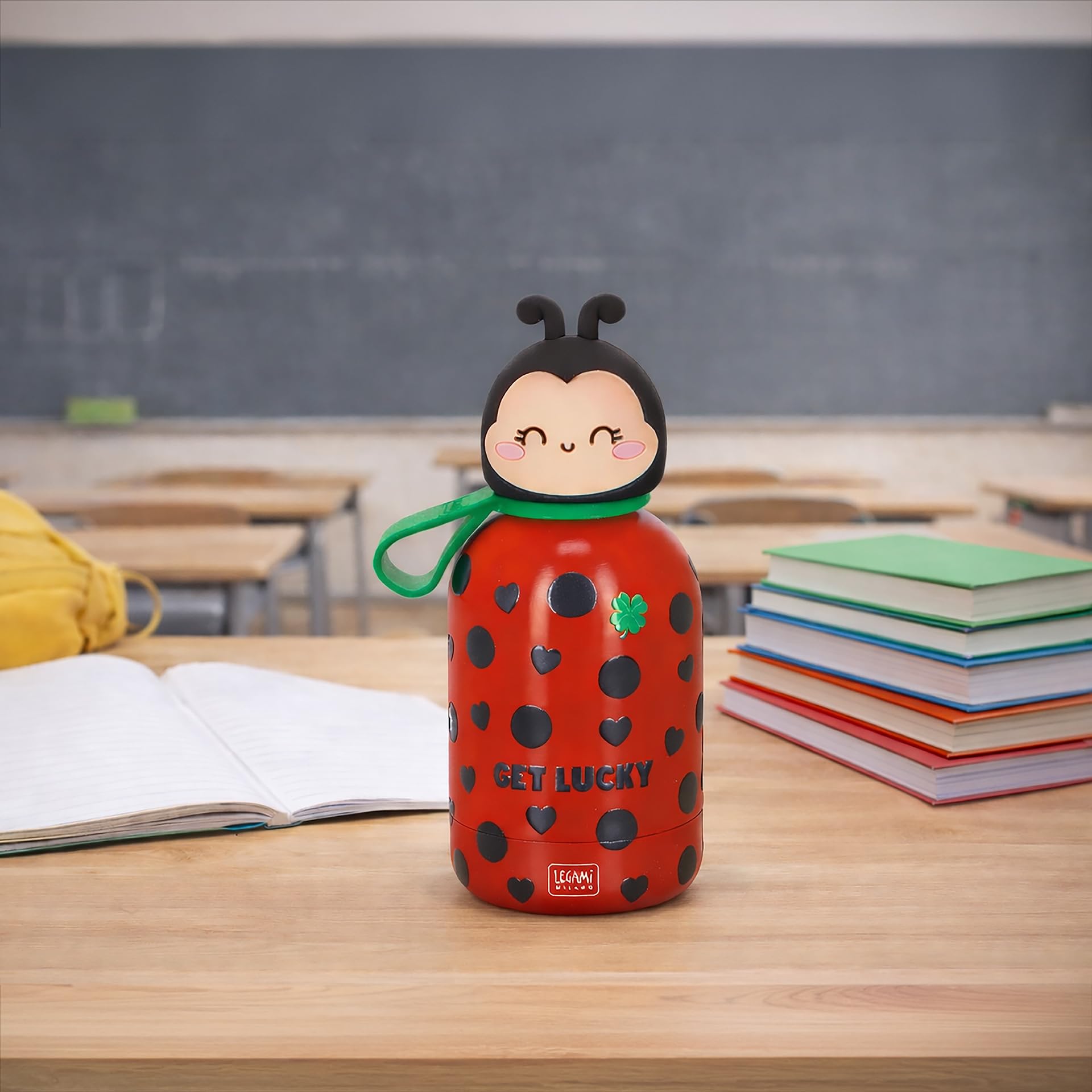 Legami Thermos enfant Hot&Cold BFF Ladybug acier inoxydable 18/8 double paroi fermeture hermétique 12h