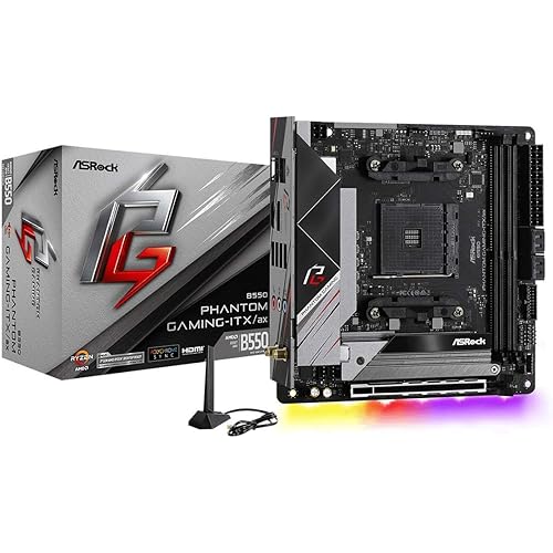 ASRock B550 Phantom Gaming-ITX/AX Supports 3rd Gen AMD AM4 Ryzen™ / Future AMD Ryzen™ Processors Motherboard