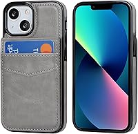 Vista 3 de KIHUWEY Funda compatible con iPhone 13 Mini de 5.4 pulgadas (gris)