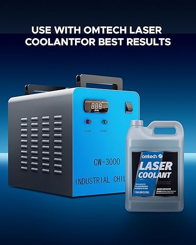 Miniatura 7 de OMTECH Enfriador de agua industrial 9L 2.6gpm CW-3000 enfriador de agua para 40W K40 CO2 grabado láser y máquinas de corte, sistema de refrigeración
