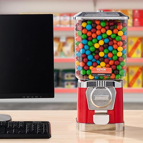 Miniatura 8 de VEVOR Máquina de chicles para niños, máquina expendedora de dulces caseros de 17 pulgadas de alto, dispensador de chicles de PC, máquina de chicle