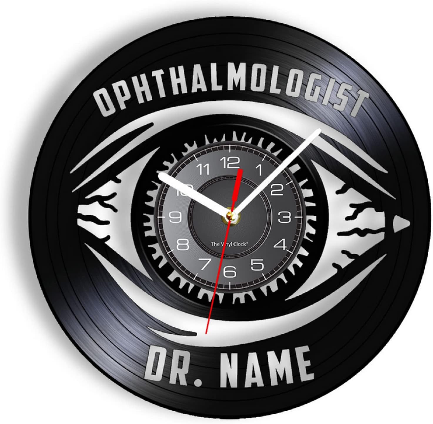 ICECHEN Wall Clock 30Cm Ophthalmologist Wall Clock Ophthalmology Wall