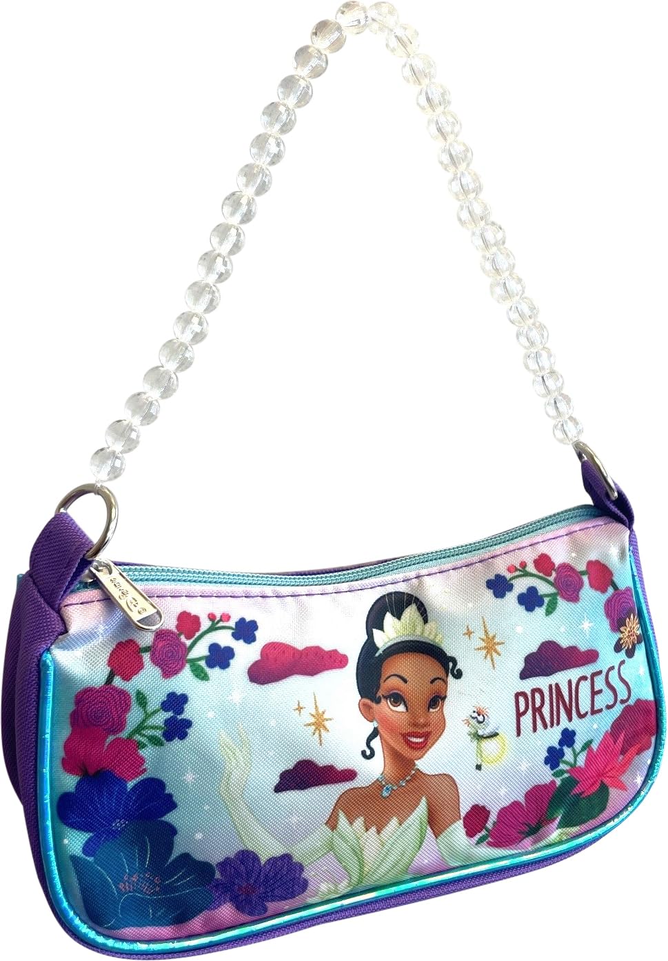 Disney Licensed Little Girl Shoulder Handbag With Beaded Handle