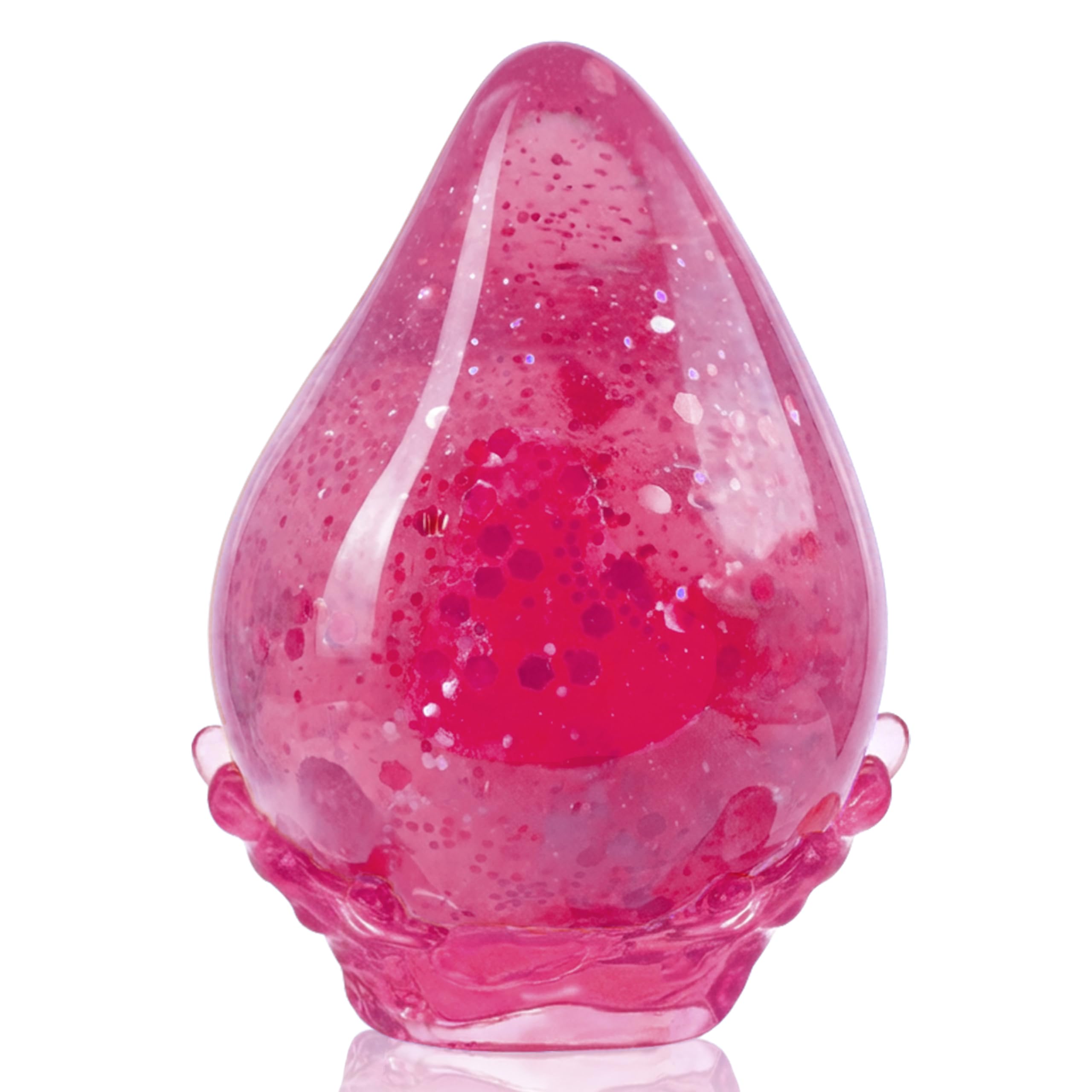 Squishy Drop Stress Balls for Kids Adults Squeeze Toys, Soft Drop Malt Sugar Balls Relieve Stress, Fidget Silicone Sensory Toys for Autism/ADHD, Stretchy Squishies Anxiety Relief Toys for Gifts (Pink)