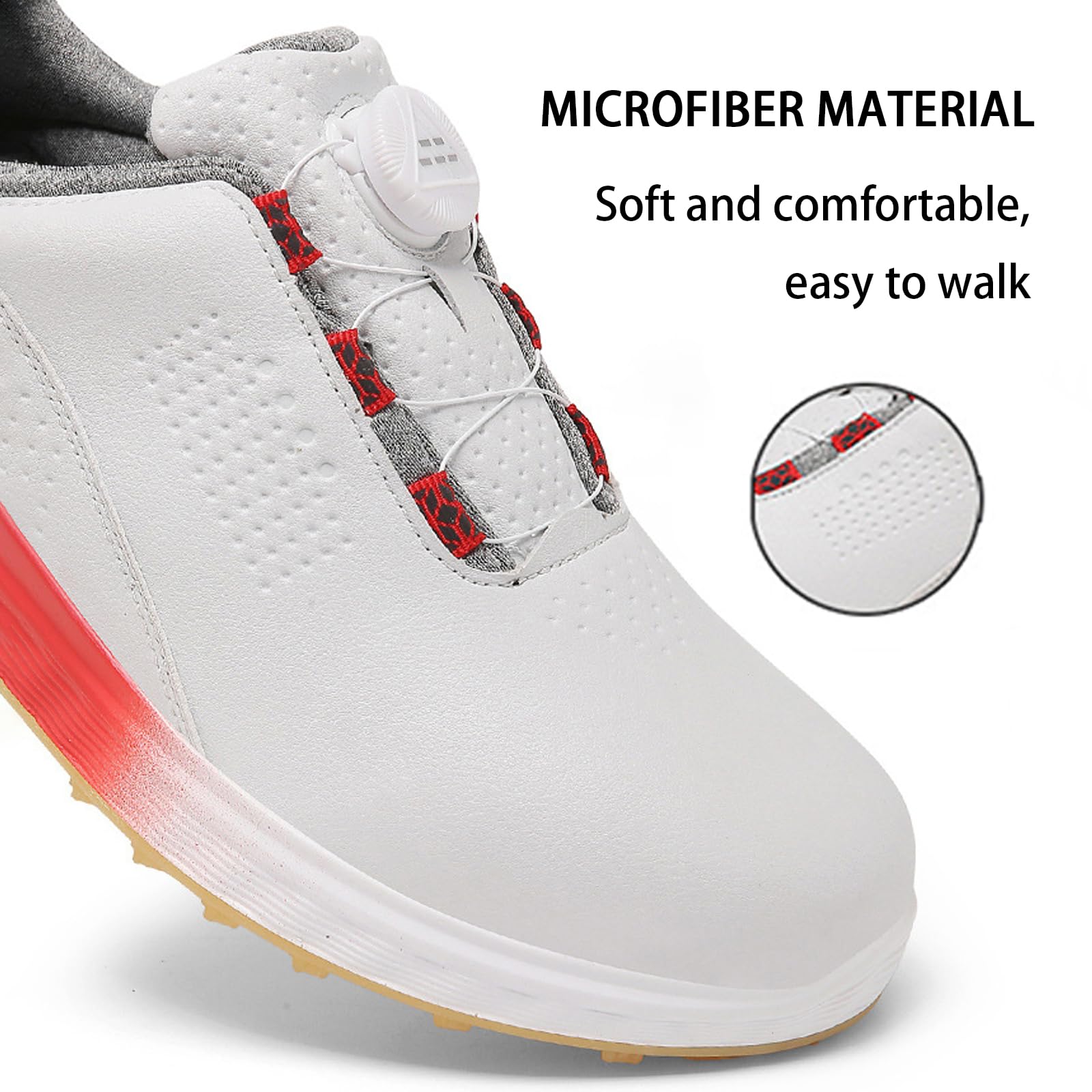 Golfschuhe Herren Wasserdicht,Damen Golfschuhe,Wasserfest Und Pflegeleicht,Komfort Zwischensohle,Geeignet FüR SpaziergäNge Training Sport Und Outdoor AktivitäTen