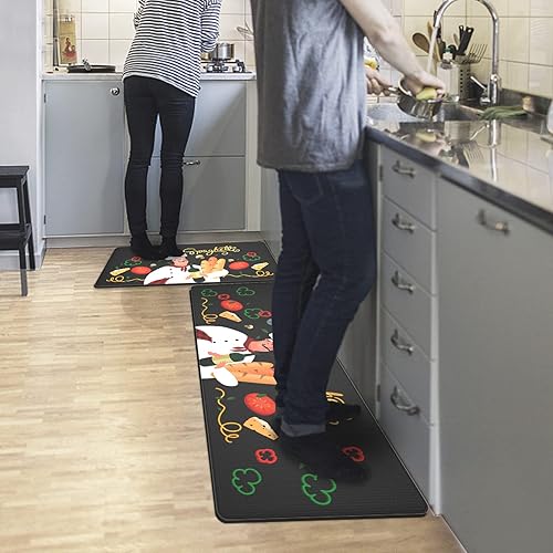 Miniatura 3 de Artnice Alfombras y tapetes de cocina alfombras artísticas de cocina de chef antideslizantes impermeables para el suelo tapete de pie antifatiga