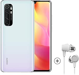 Xiaomi Mi Note 10 Lite Smartphone + Kopfhörer (16,43 cm (6,47″) FHD+ Display, 64GB interner Speicher, 6GB RAM, 64MP Rückkamera, 16MP Frontkamera, Dual-SIM, Android 10) Weiß - [Exklusiv bei Amazon]