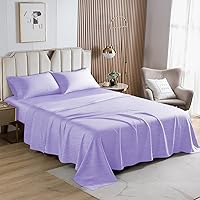 Vista 176 de HENGWEITEXT 18 Inch Cal King Sheets Deep Pocket,4 Piece Sheet Set Breathable and Cooling,Microfiber Sheet Set Deep Pocket,Wrinkle Free Shrinkage &