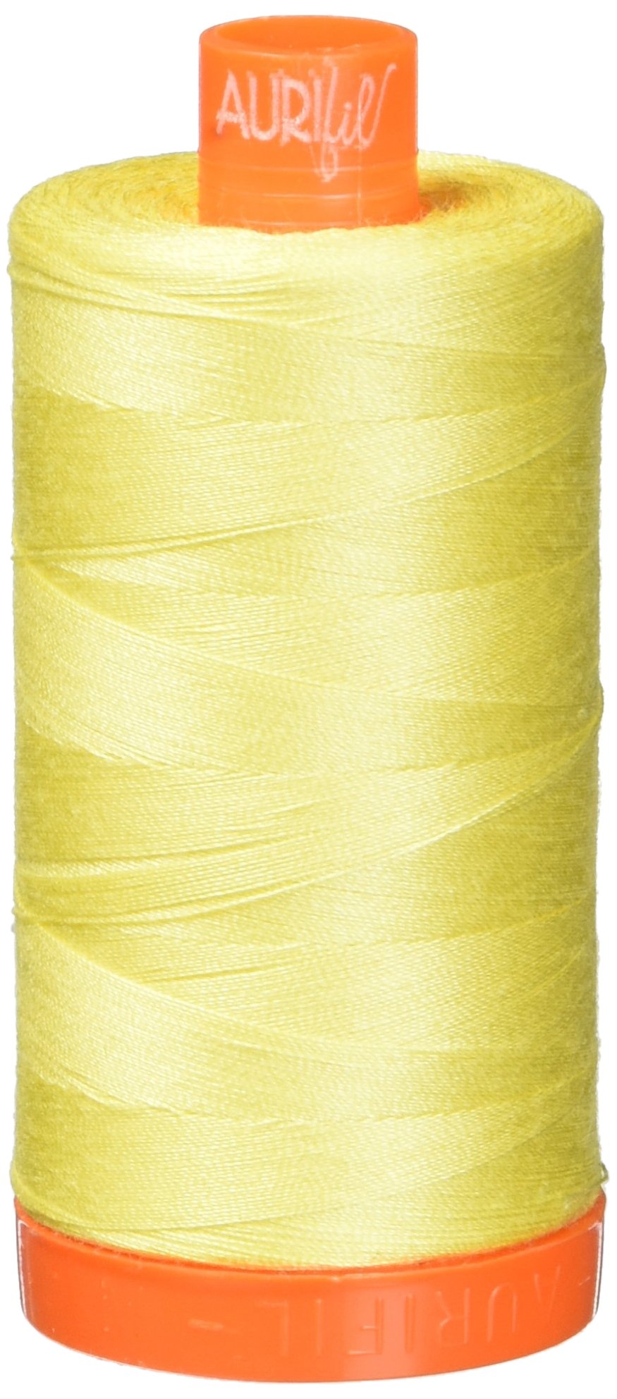 Aurifil Lemon Mako Cotton Thread Solid 50Wt 1422Yds
