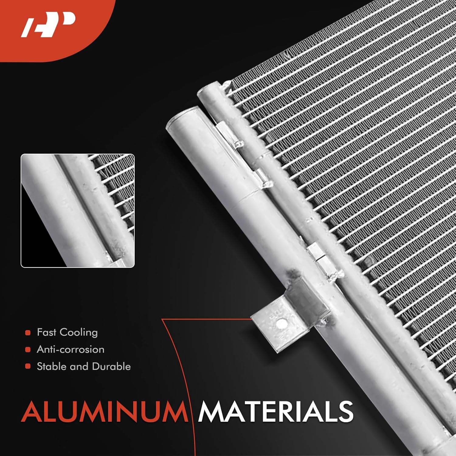 A-Premium Air Conditioning A/C Condenser Compatible with Ford Edge 2015-2018 & Lincoln MKX 2016-2018, 3.5L 3.7L