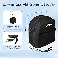 Vista 5 de Funda de transporte VR para Oculus Quest 2 Estuche rígido para Meta Quest 3Quest 2Apple Vision Pro con correa para la cabeza, auriculares