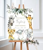 Vista 15 de Letrero de bienvenida personalizado para baby shower, tablero de bienvenida personalizado con oso de peluche para baby shower, decoración neutra