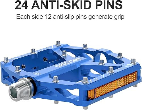 Miniatura 7 de Pedales de bicicleta de montaña, pedales MTB, 916 pulgadas, antideslizantes, ligeros, de aleación de aluminio, pedales de bicicleta para carretera,