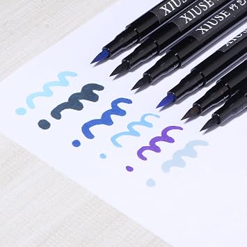 HARFINGTON Fabric Markers Permanent Dye Paint Textile Marker Pens Fine Tip for DIY Clothes Shoe, Black