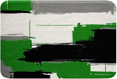 Miniatura 20 de Feelyou Tapetes de baño de arte abstracto moderno para baño, 20 x 32 pulgadas, decoración artística, alfombras de baño, ultra suaves, retro,