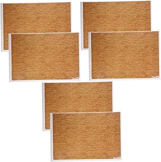 Toyvian 6 Pçs Piso De Casa De Boneca Acessórios De Casa Minúscula Adesivos De Papel De Piso De Mini Casa Em Miniatura Tábuas De Assoalho Em Miniatura Folha De Piso De Mini Casa Papel De