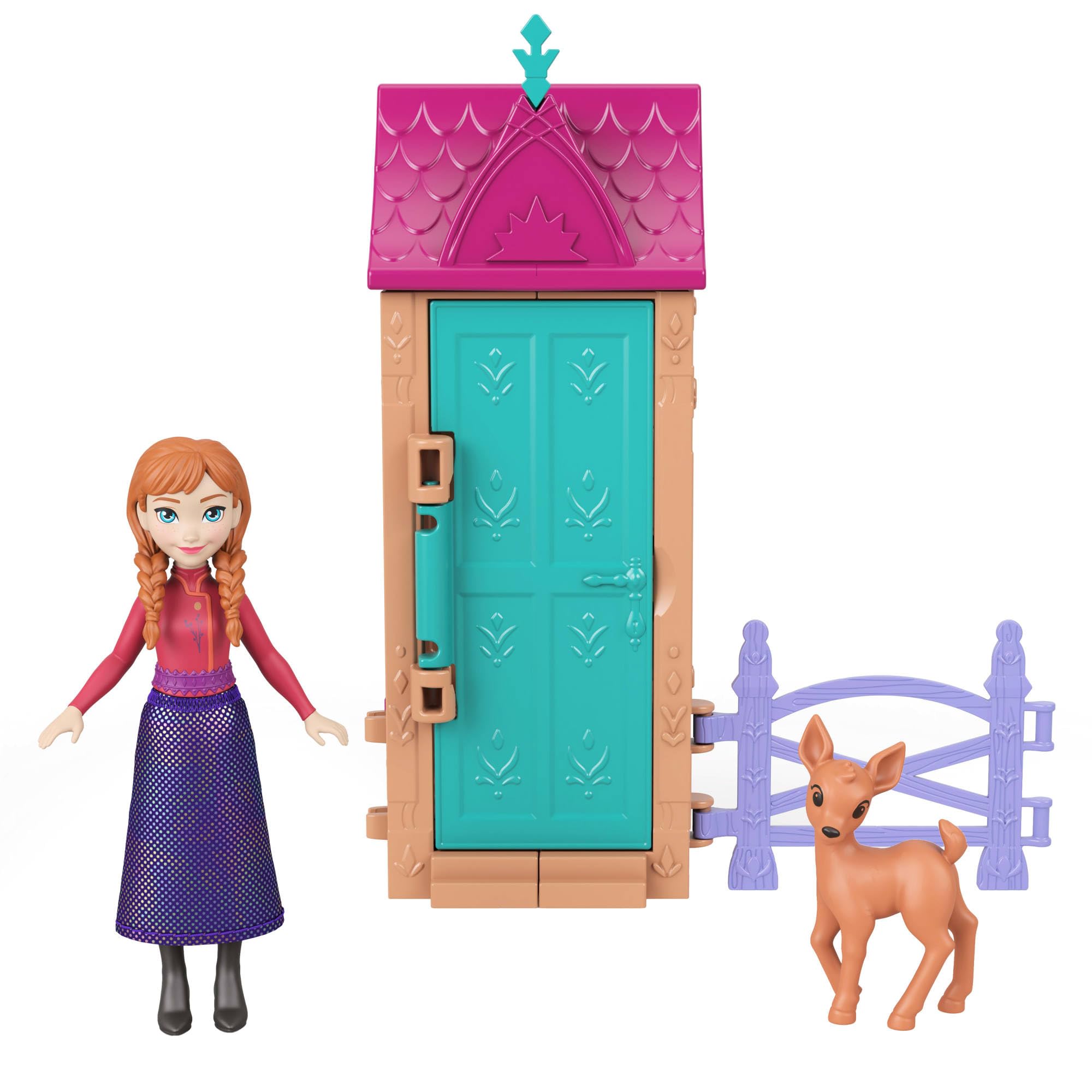 Mattel Disney Frozen Anna or Elsa Playset with 5 Surprises Including Small Doll - Image 4