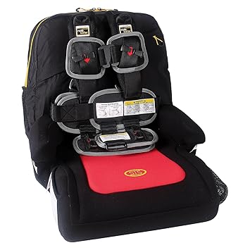 Extra Small Black RideSafer Vest & Smarter Booster Seat Combo Lightweight.