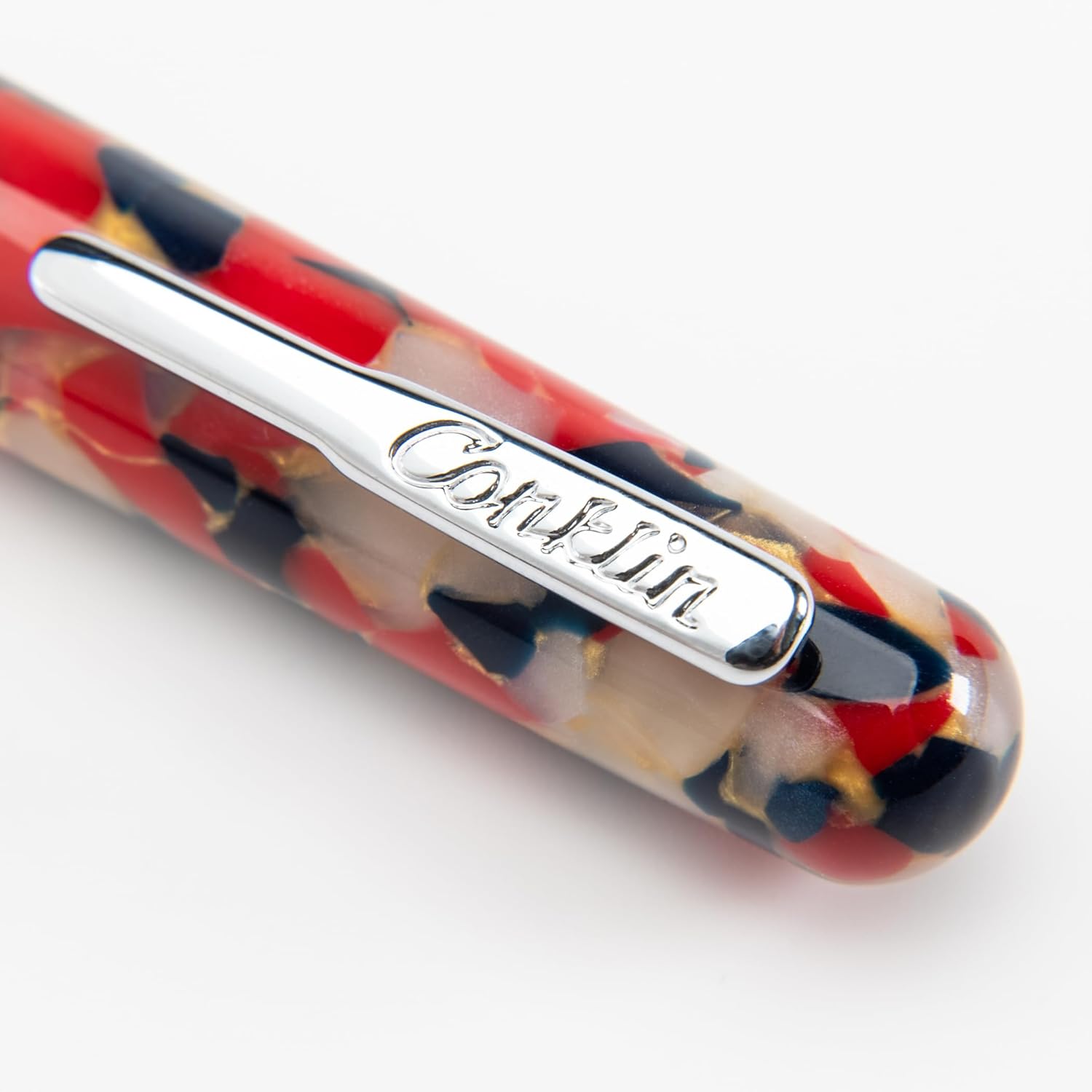 Conklin All American Fountain Pen Old Glory Special Edition – Stub Nib with Free 15ml Conklin Black Ink Bottle – Calligraphy and Lettering Luxury Writing Pen Gift
