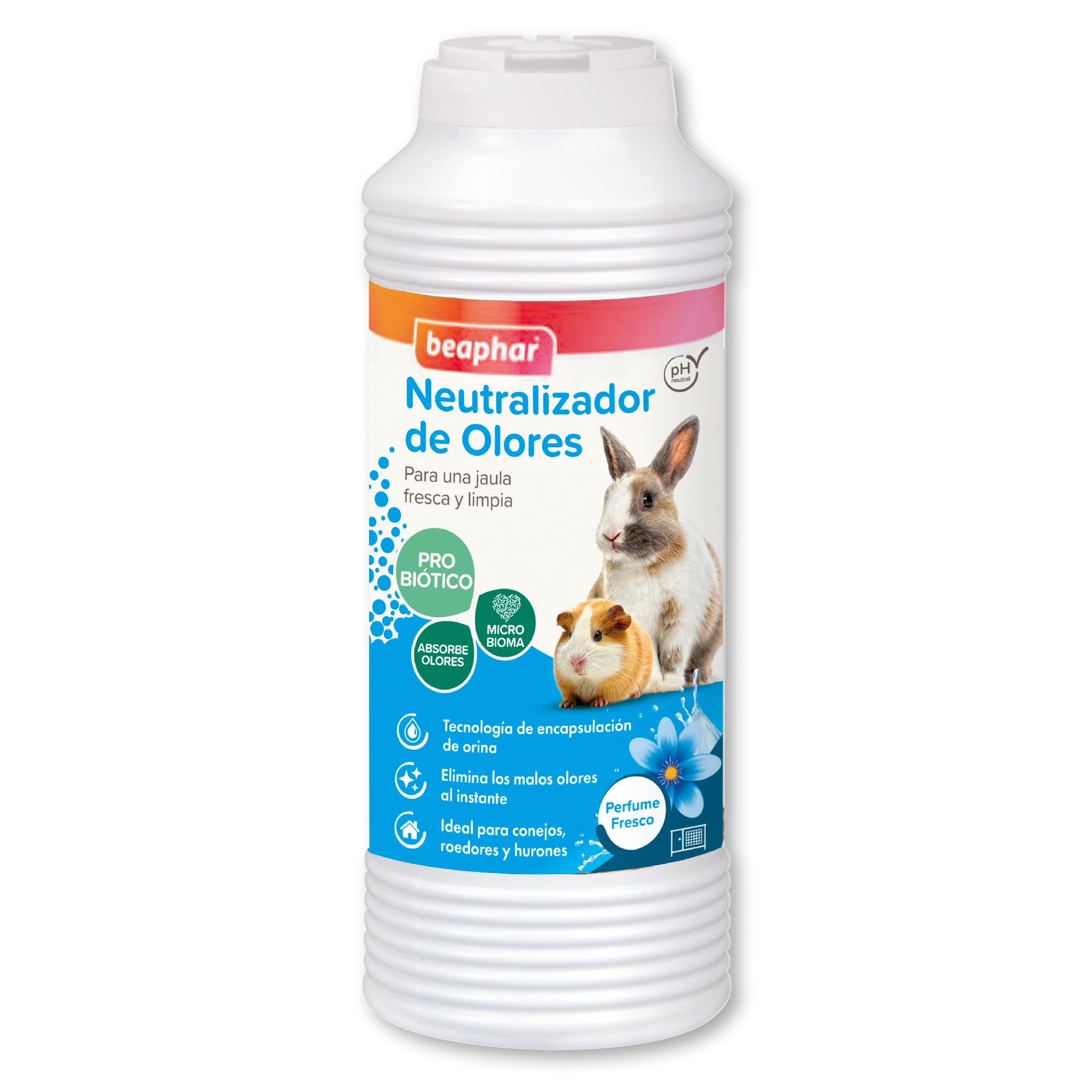 Beaphar Odour Neutralizer for Rodents – Eliminates Odors – Granular Material with Fresh and Pleasant Perfume – Neutral and Biodegradable – 600 g
