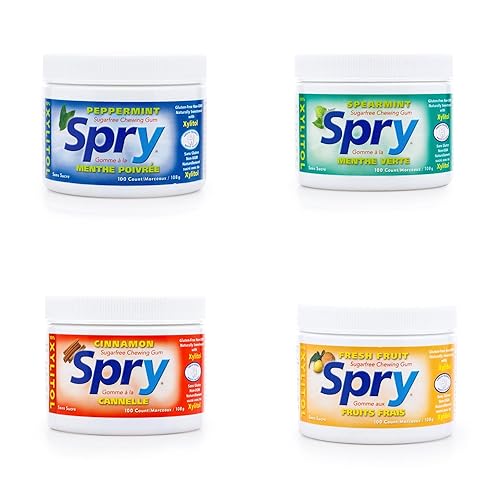 Miniatura 6 de Spry Fresh - Goma de mascar con xilitol natural, sistema de protección de los dientes, sin aspartamo, sin azúcar