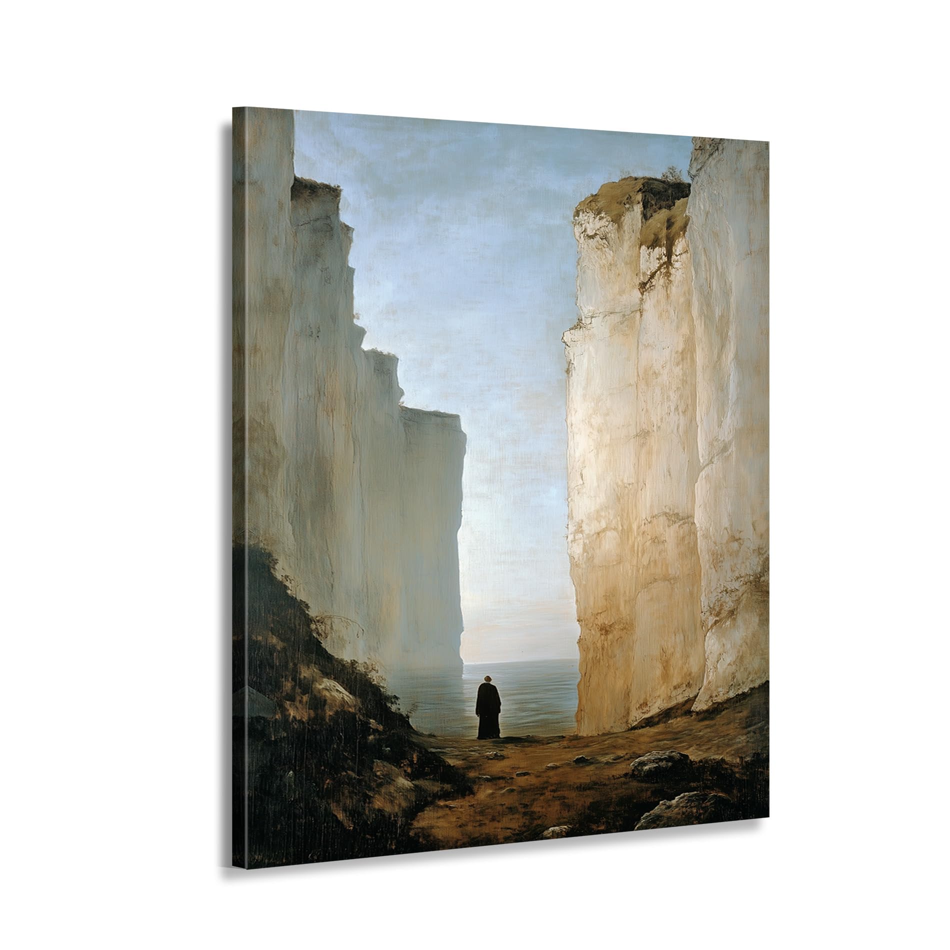 Toile grand format paysage de falaise et océan dynamique - 8