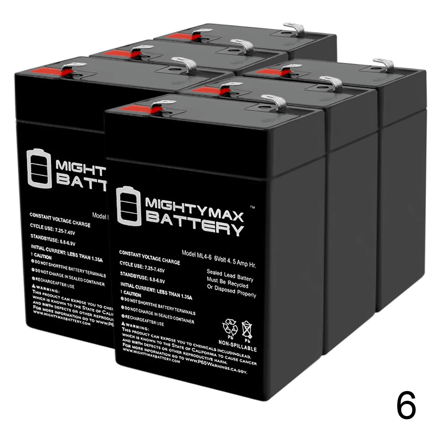 Mighty Max Battery ML4-6 - 6V 4.5AH Replacement Battery for Diamex DM64-6 Pack