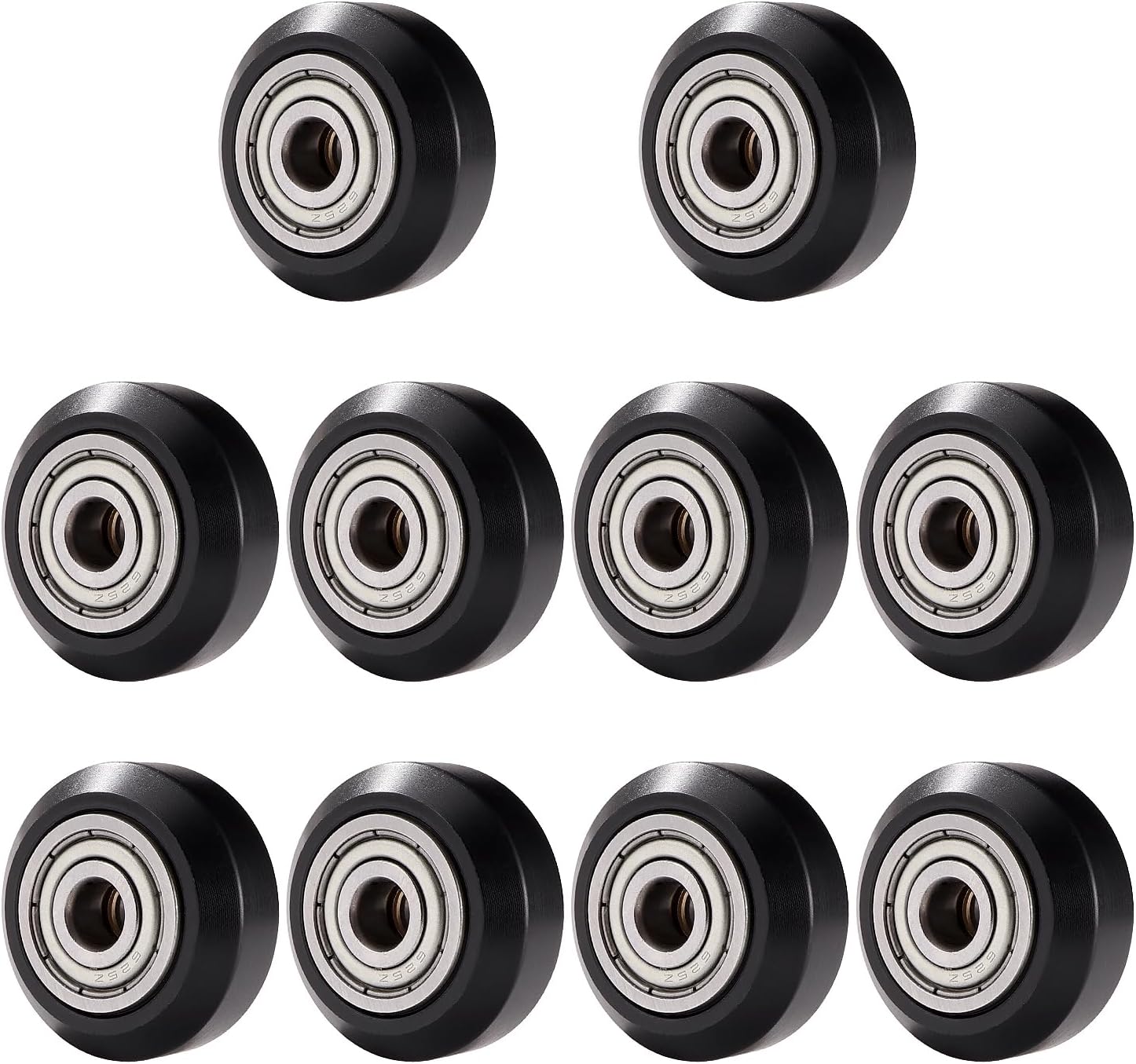 10 PCS 3D Printer POM Pulley 625zz Linear Bearing, Passive Wheel Roller POM, Compatible with Creality Ender 3, Ender 5, CR-10, CR-10 S Series 3D Printer