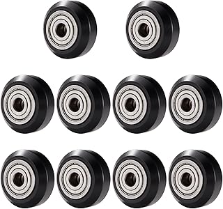 10 Stück 3D Drucker POM Rad 625zz, Kunststoff Linearlager-Riemenscheibe, Kompatibel mit Creality Ender 3, Ender 3 Pro, Ender 3 V2, CR-10, CR-10S Serie 3D Drucker
