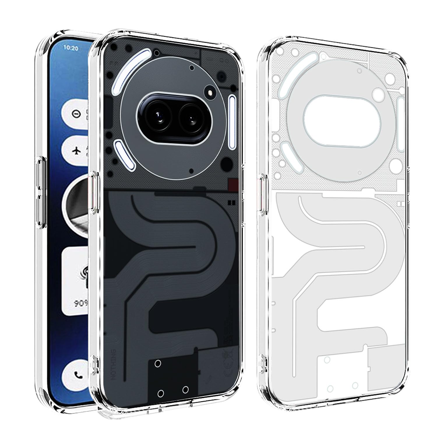 HELLO ZONE Nothing Phone 2a 5G/Nothing Phone 2a Plus 5G Designer Matte Finish Soft Transparent Back Cover Back Case Cover -Transparent (B0CYQ42KXQ) Amazon Price History, Amazon Price Tracker