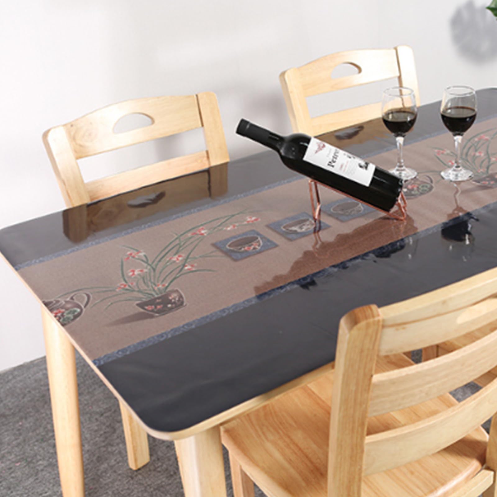 Nappe de table transparente 1,5 mm pour sublimer votre salle à manger