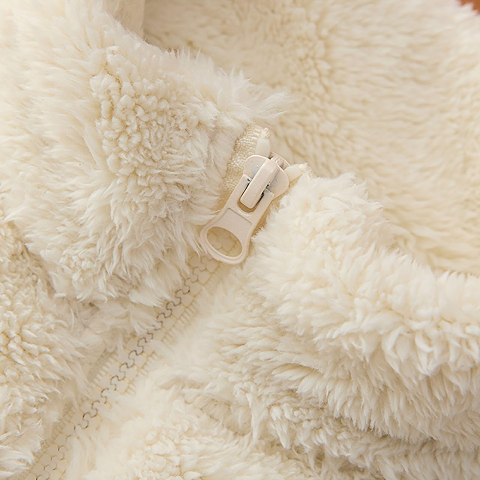 TeddyFleece Weste Kinder Jungen Mädchen Fleecejacke Stehkragen Reißverschluss Teddyfleece Ärmellos Jacke Kurz Winter Warm Teddyweste Outdoor Winterjacke Plüschweste Übergangsjacke Pelzjacke