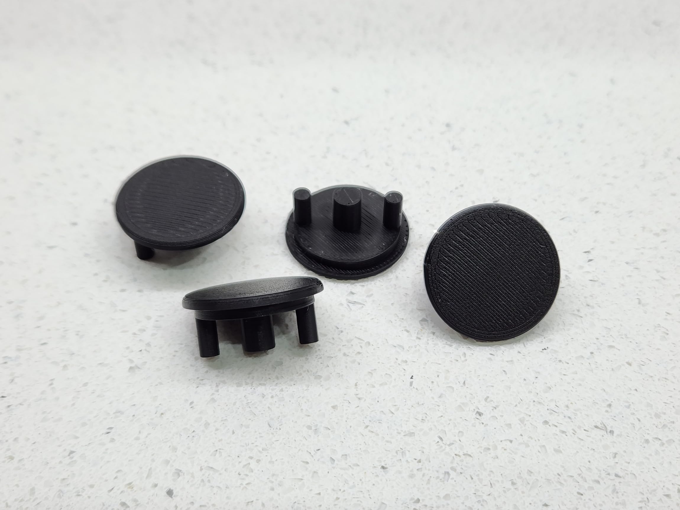 22mm UPVC Patio Door Hinge Cover Cap – Top Hat – White - Black - Fix - Repair (6, Arctic White)