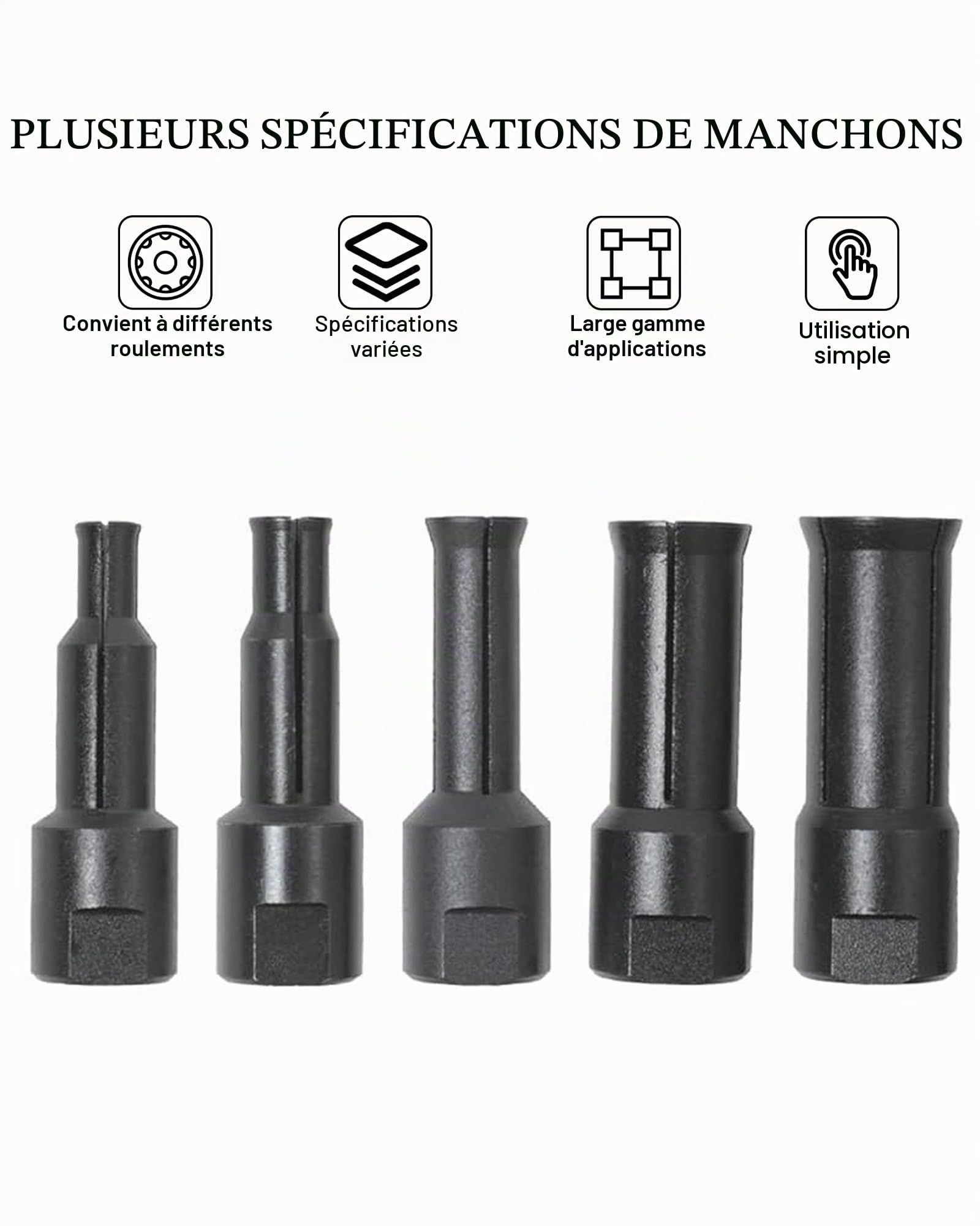 12 Pièces Extracteur de Roulement Intérieur: 9-23 mm Arrache Roulement Ensemble D'outils De Retrait D'extracteur De Roulements pour Roulements Vélo Roulements