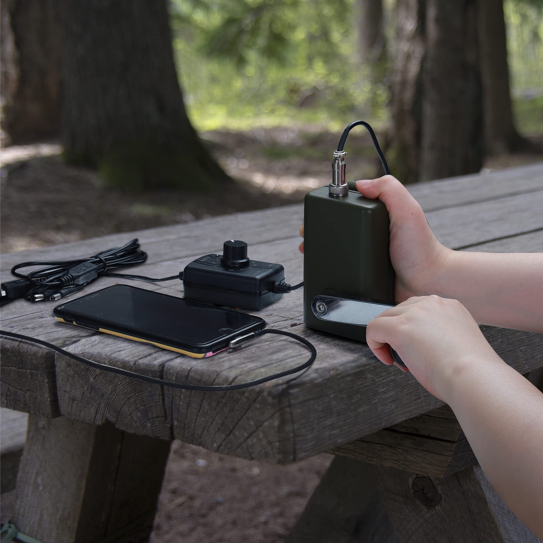 Generatore A Manovella 30W Impermeabile Per Emergenze, Portatile Con Regolatore Di Tensione E Uscita USB, Per Campeggio E Sopravvivenza
