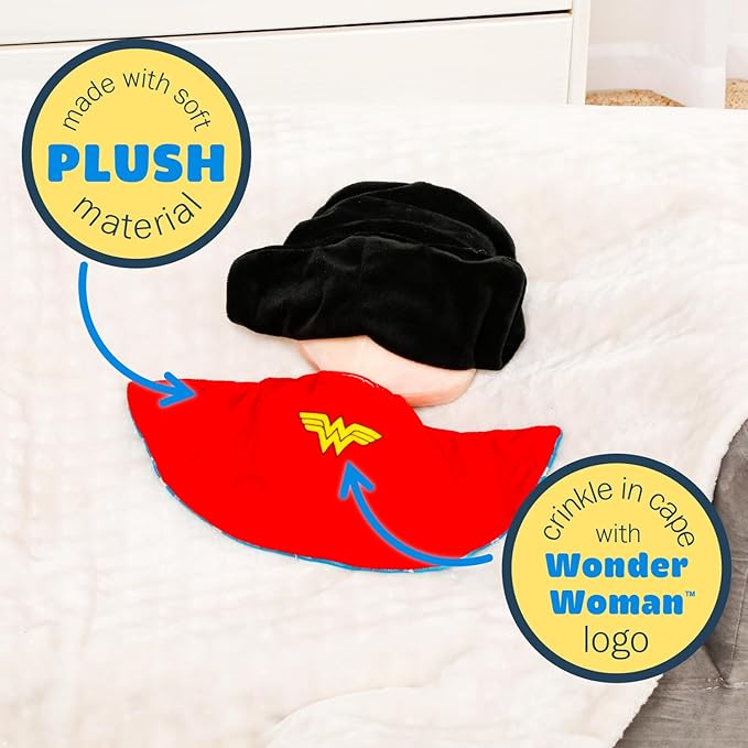 KIDS PREFERRED DC Comics Wonder Woman Soft Huggable Stuffed Animal Cute Plush Toy for Toddler Boys and Girls, Gift for Kids, 11.5 inches