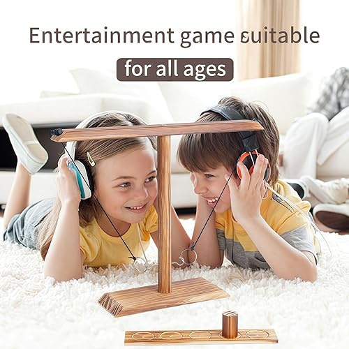 Miniatura 7 de Juego de lanzamiento de anillos, juego de lanzamiento de anillos con tiro, juego de lanzamiento de gancho y anillo para adultos y niños, divertido