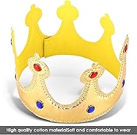 Vista 7 de Corona de rey de cumpleaños, banda para niño, botones y accesorios de vestir para celebración de cumpleaños