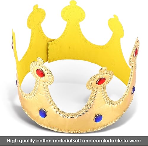 Miniatura 7 de Corona de rey de cumpleaños, banda para niño, botones y accesorios de vestir para celebración de cumpleaños