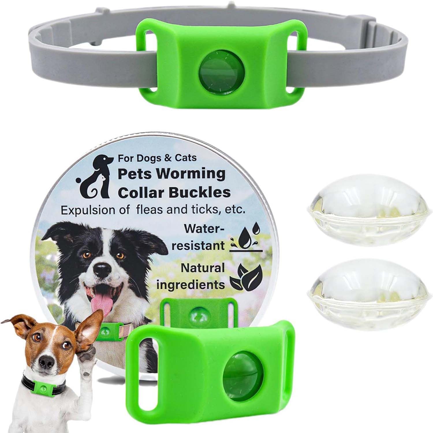 Clavya Tags for Dogs,100% Natural Ingredients,Clavya Tags,Waterproof Design,Adjustable Size,Extremely Stretchable - Fits Every Dog,for Rain,Mud,River,Swim