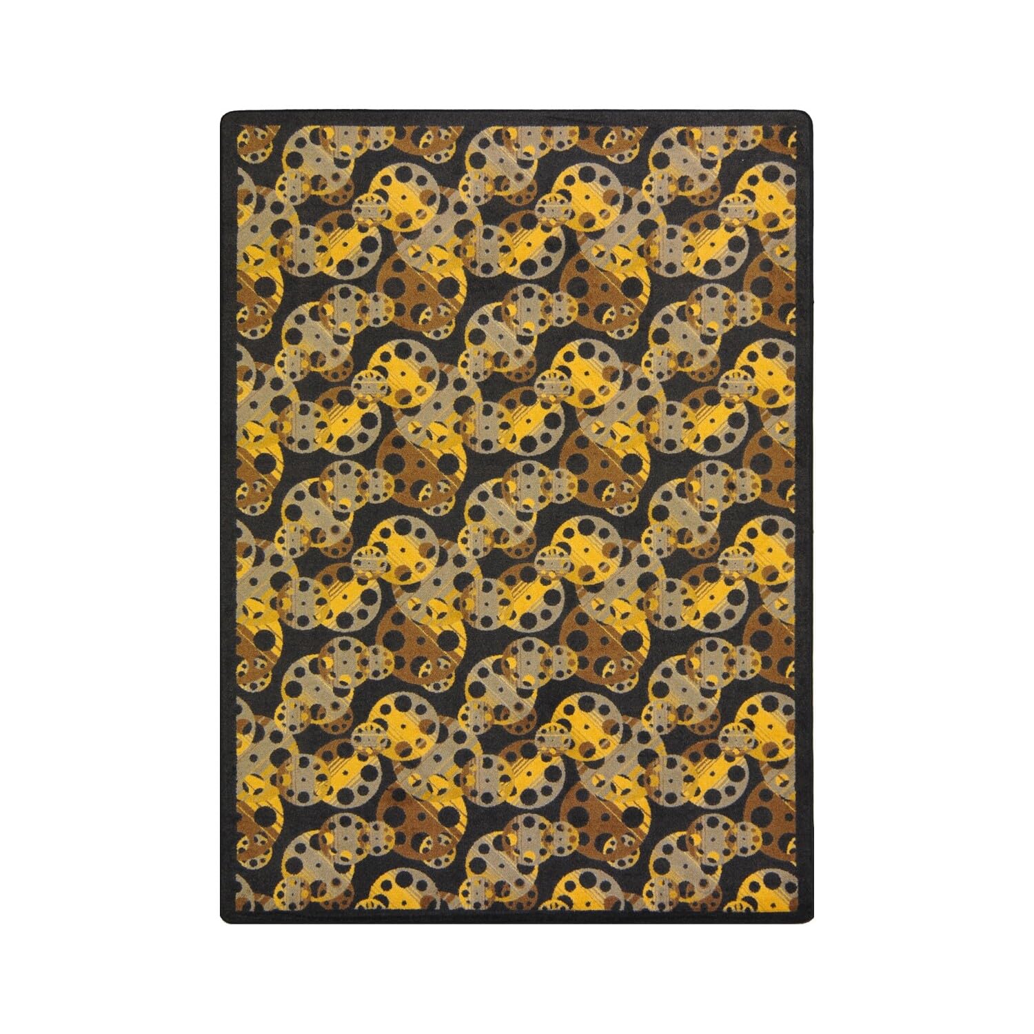 Any Day Matinee Reeling Theater Area Rug by Joy Carpets – 3'10" x 5'4" (Rectangular), Nylon, Brown, Model 1664B-02