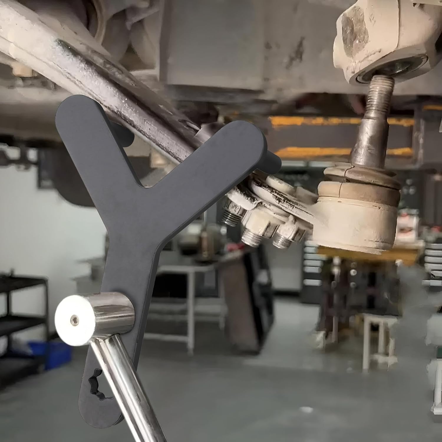 2Pcs Lower Control Arm Prying Tool, Control Arm Tool Suspension Arm Lever, Compatible with 1/2" Drive Extension Breaker Bar