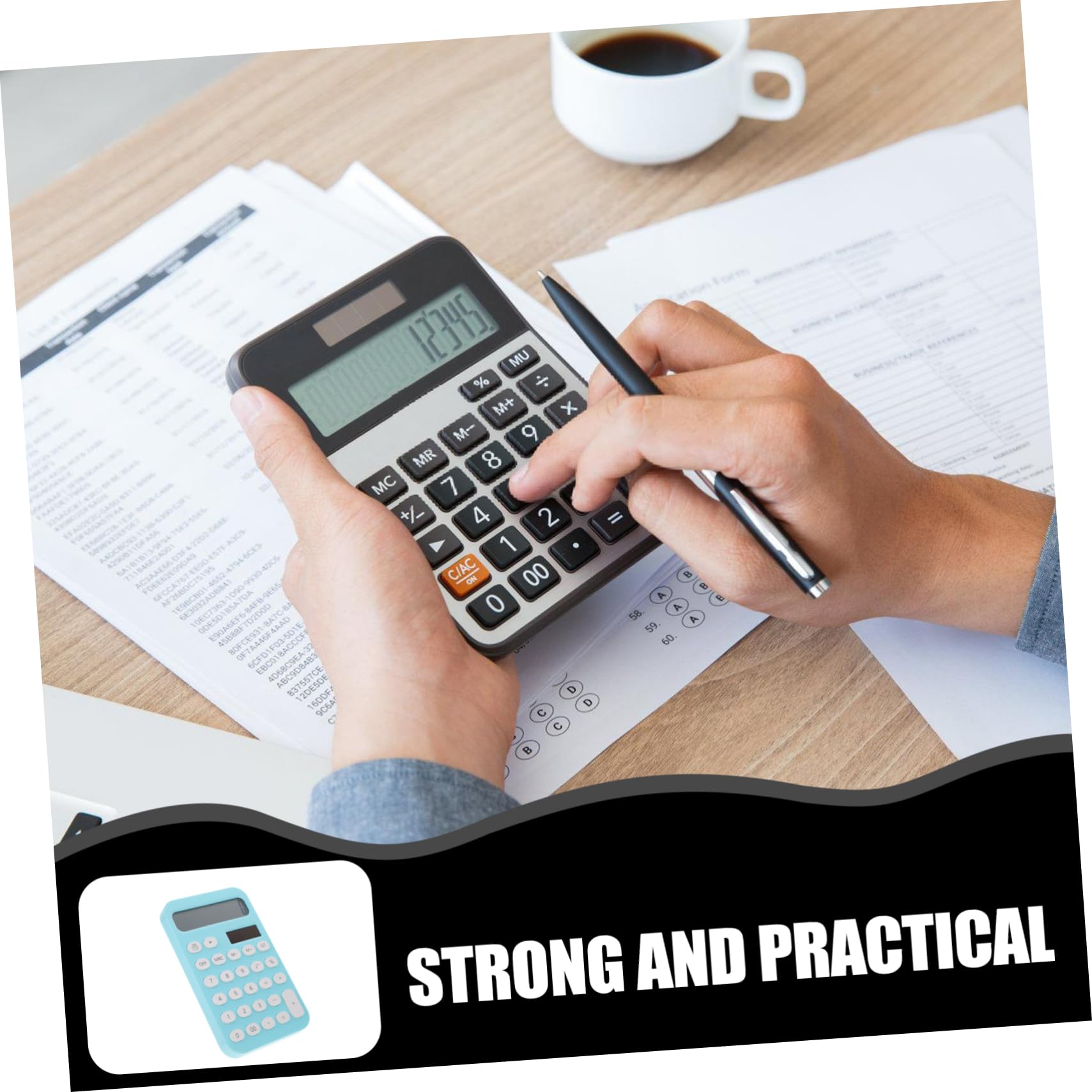 OFFSCH Portable Small Calculator for Students and Office Use Adorable Display Pocket Calculator and Lightweight Design for School and Work Decorative Desk Accessory