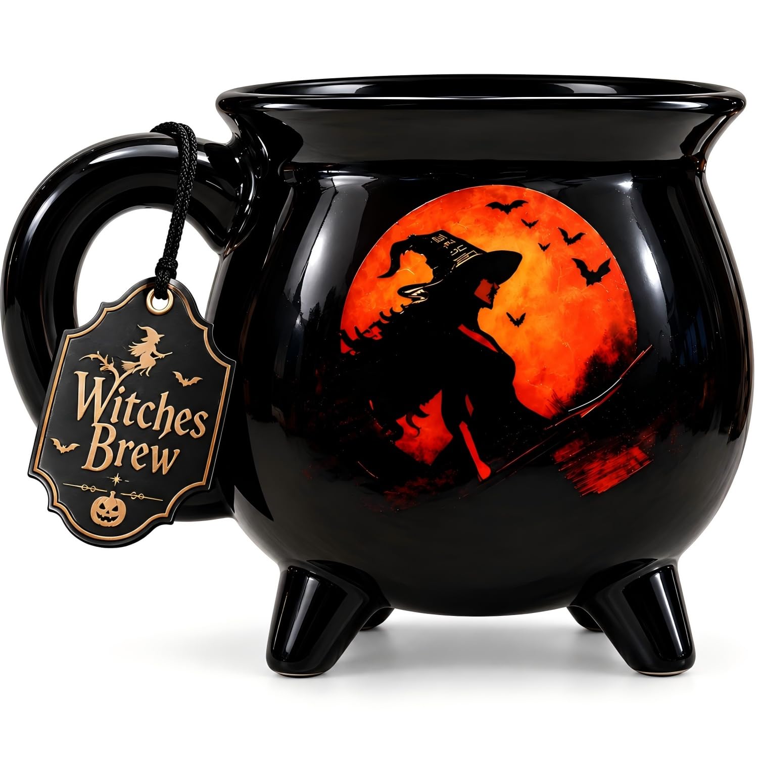 AILCK Halloween Coffee Witch Cauldron Mug Halloween Personalized Mugs | Ceramic Witches W…