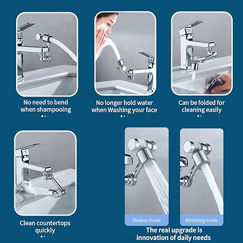 Miniatura 6 de Extensor de grifo de filtro giratorio de 1080 grifo de filtro de algodón PP grifo de filtro de salpicaduras universal grifo de filtro de agua para