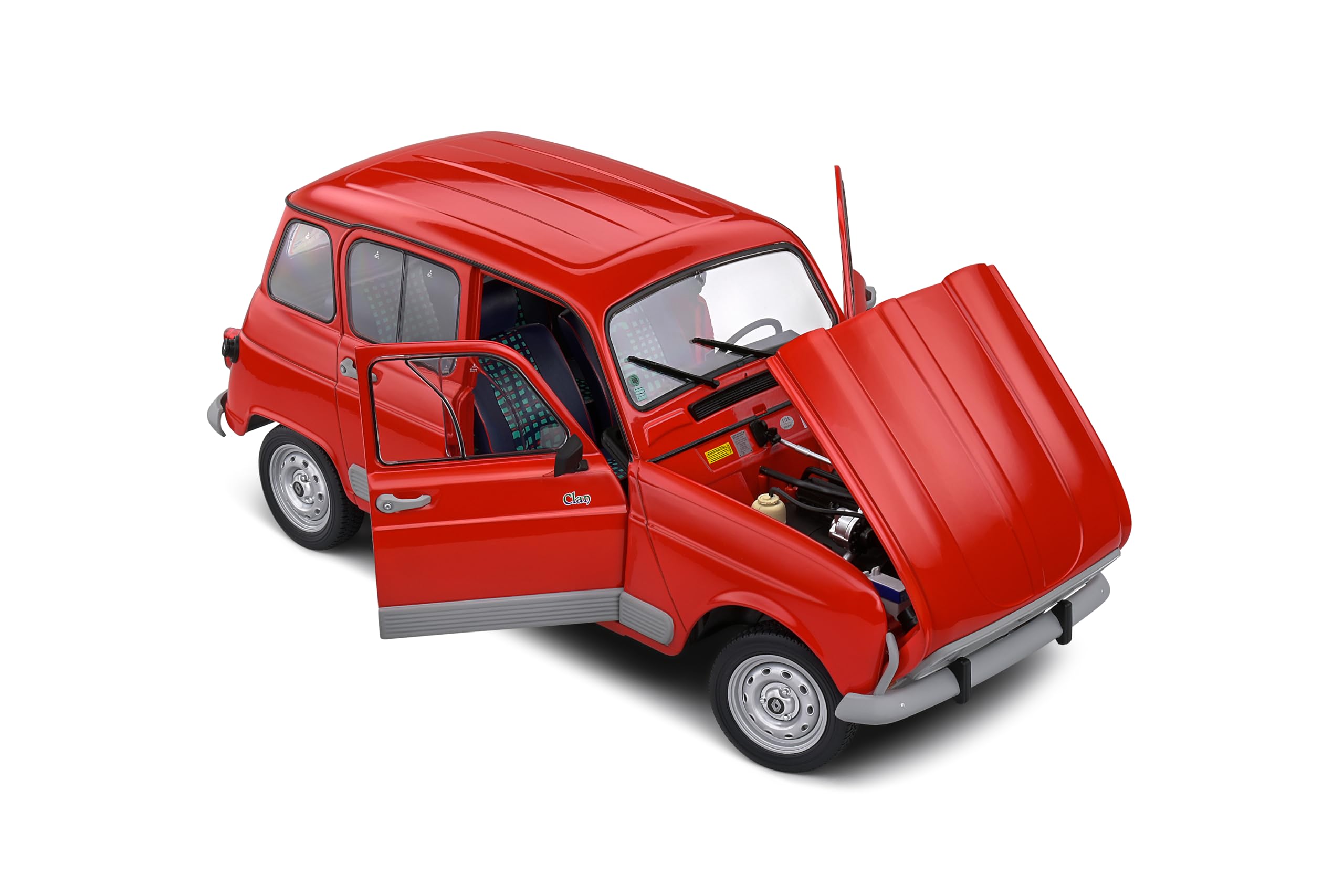 SOLIDO Auto in miniatura 1:12 Renault R4 GTL Rosso, Collezionisti, Bambini maggiori, Ragazzi (Young Males), Bambini e Adulti