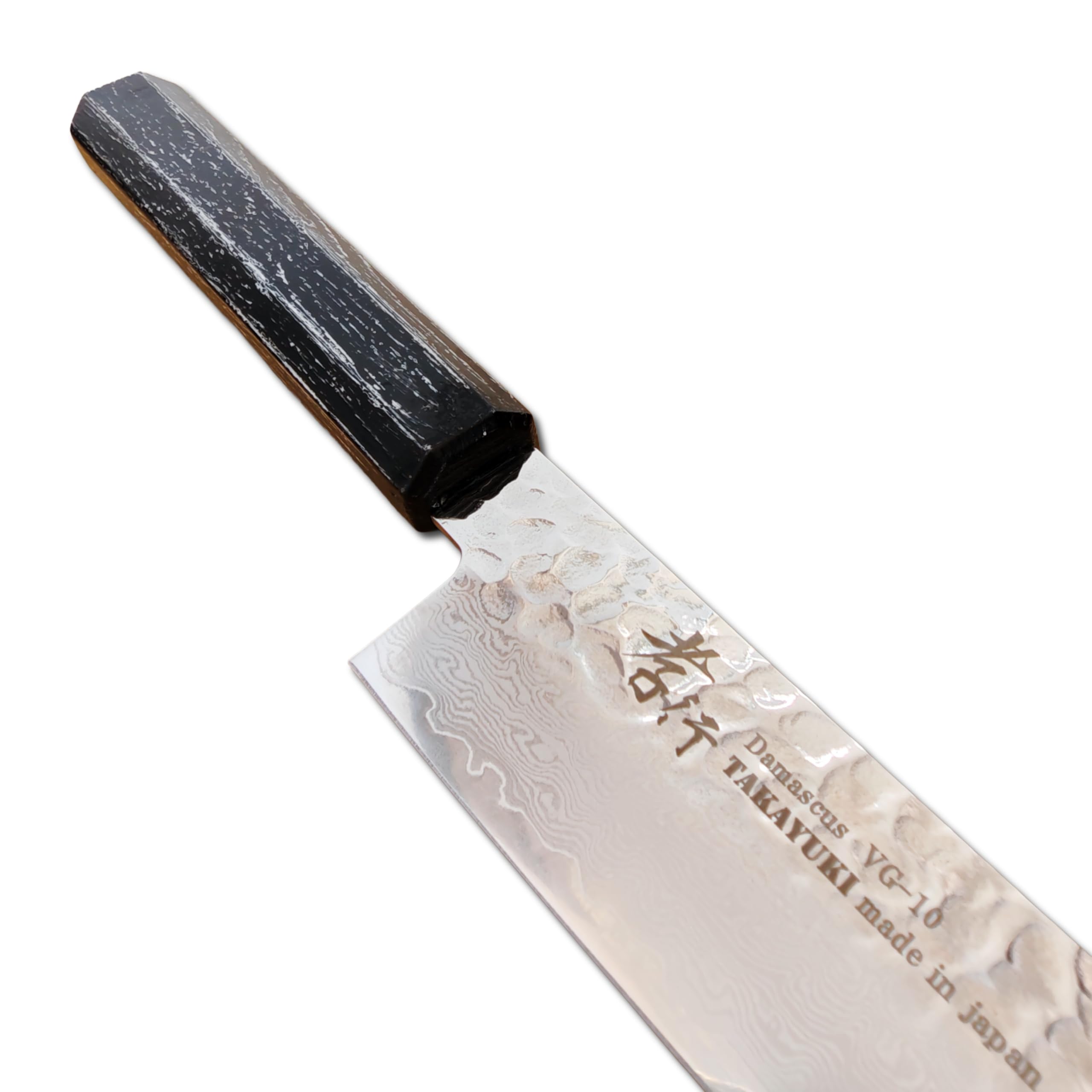 Amazon | 堺孝行 なないろ 黒檀 槌目33層ダマスカス VG10 和式ハンドル