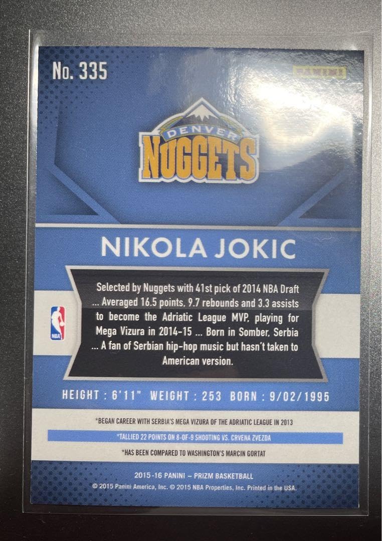 Amazon.co.jp: Nikola Jic Nikola Jokic Rookie NBA Card : Sports 