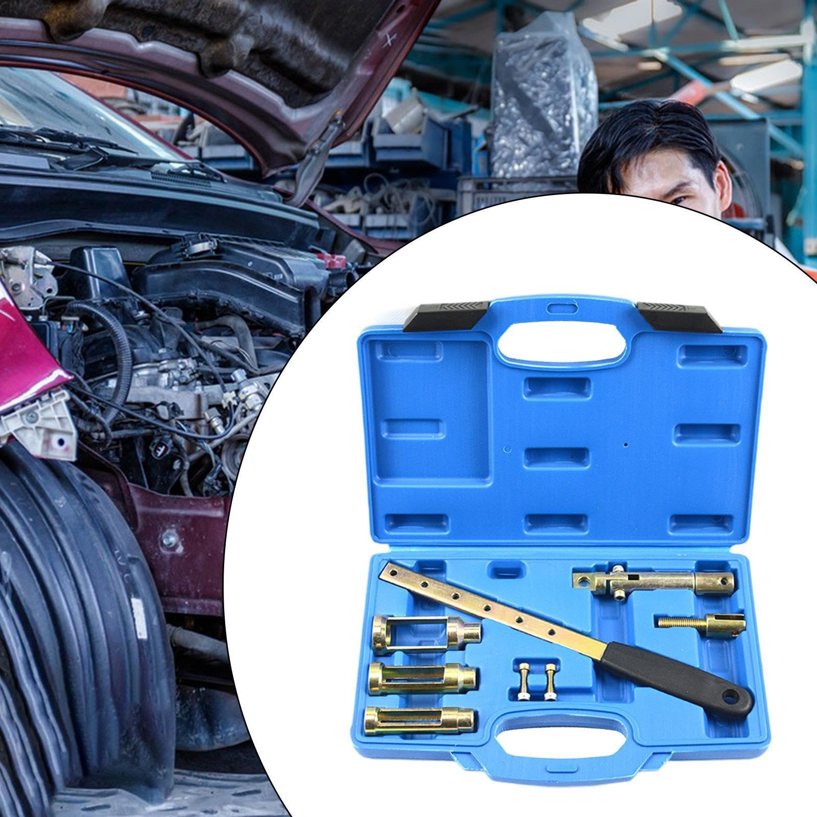 Kit d'outils Automobiles Professionnel pour compresseur de Ressorts de soupape Comprenant Un Outil Universel d'installation et de Retrait de Joints de